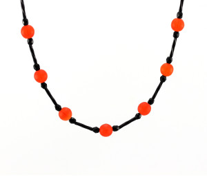 Red and Black Delicate Necklace